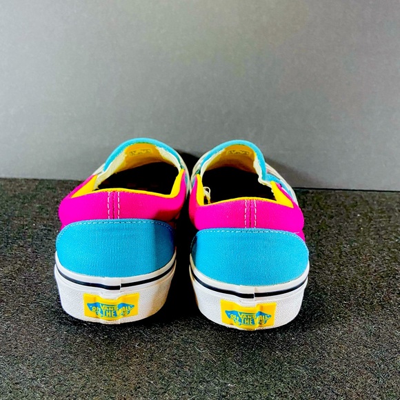 Unisex slip-on checkerboard multi color block - Picture 7 of 9